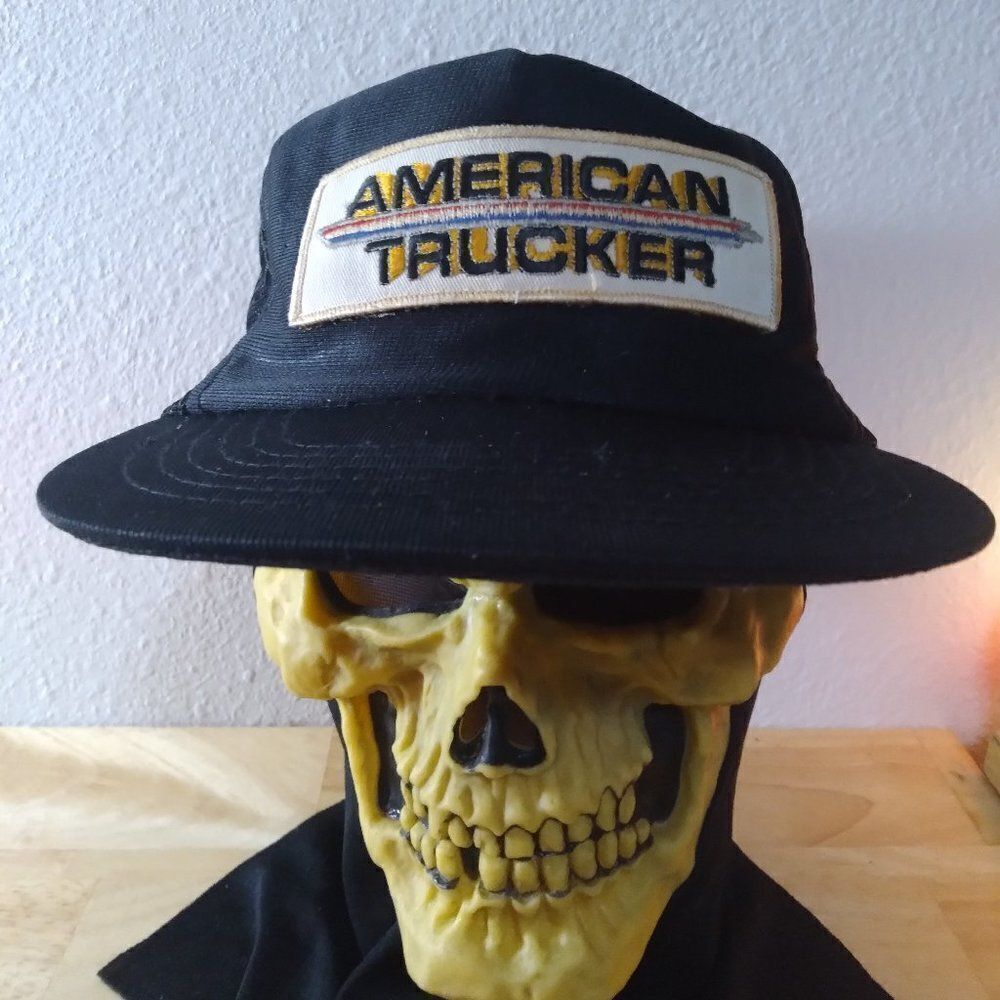 Vintage American Trucker Patch Snap Back Trucker Hat